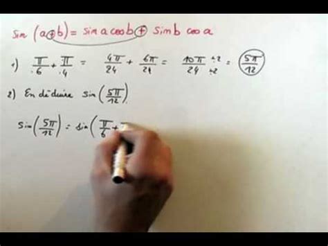 cosnpi|cos pi 12 valeur exacte.
